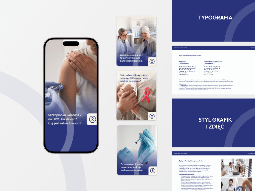 Onkopedia – brandbook dla social mediów, strategia komunikacji