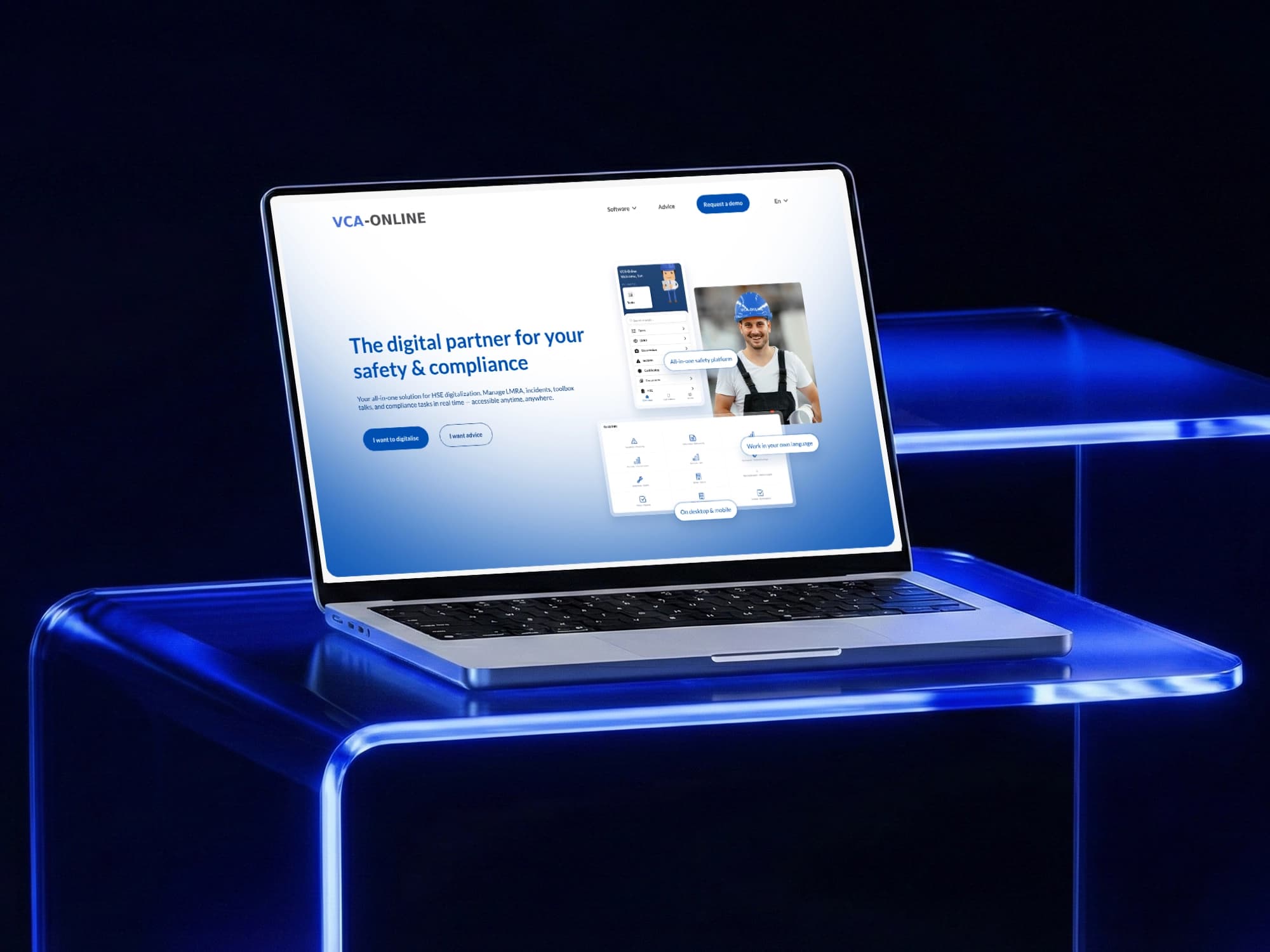 Redesign strony internetowej platformy Safety & Compliance