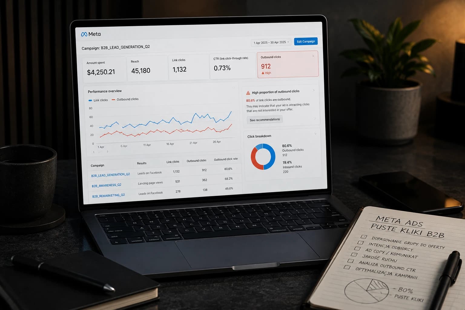 Why Your Meta Ads Generate Empty Clicks Instead of Real B2B Clients? A Growth Strategy
